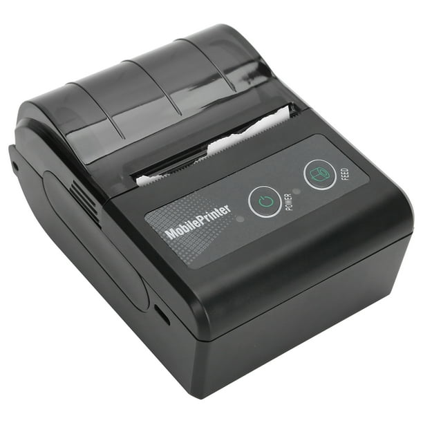 COC-HURRISE Imprimante de reçus thermique Imprimante de reçus Mini  imprimante thermique Bluetooth portable transparente à grande