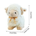 thumbnail image 5 of Cute Sheep Doll Plush Toy Scarf Sheep Doll Rag Doll, 5 of 8