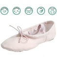 thumbnail image 2 of Nexete Girls Canvas Ballet Slipper/Ballet Shoe/Yoga Dance Shoe (Toddler/Little Kid/Big Kid/Women/Boy), 2 of 6