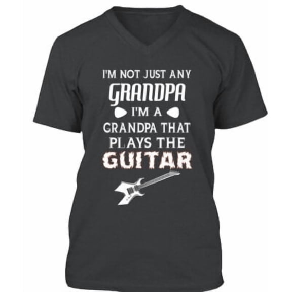 Velto Grandpa Guitar T-Shirt Made in the USA All Size S-5XL