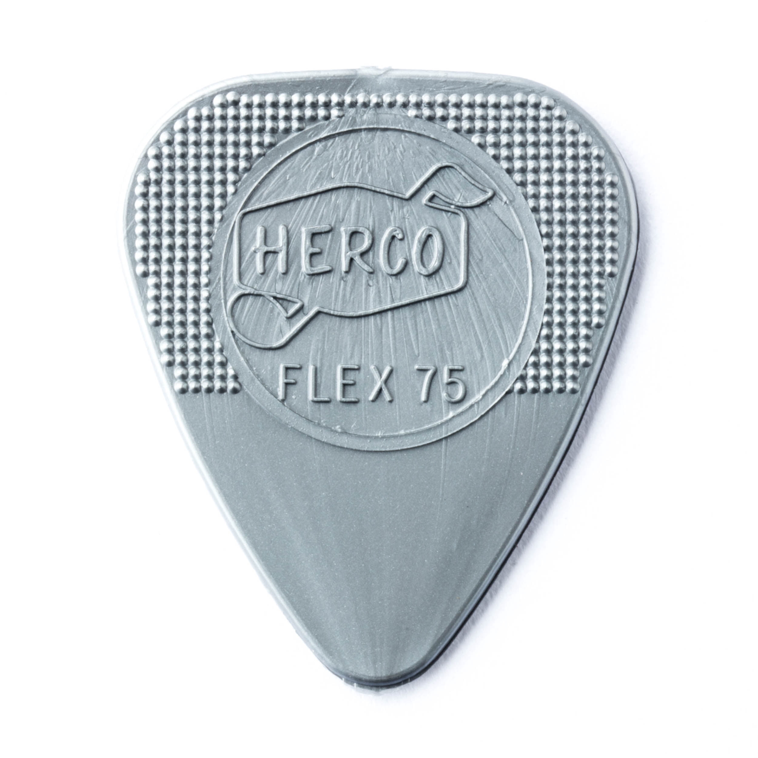 Herco Guitar Picks  24 Pack  Silver Flex 75 Medium Picks
