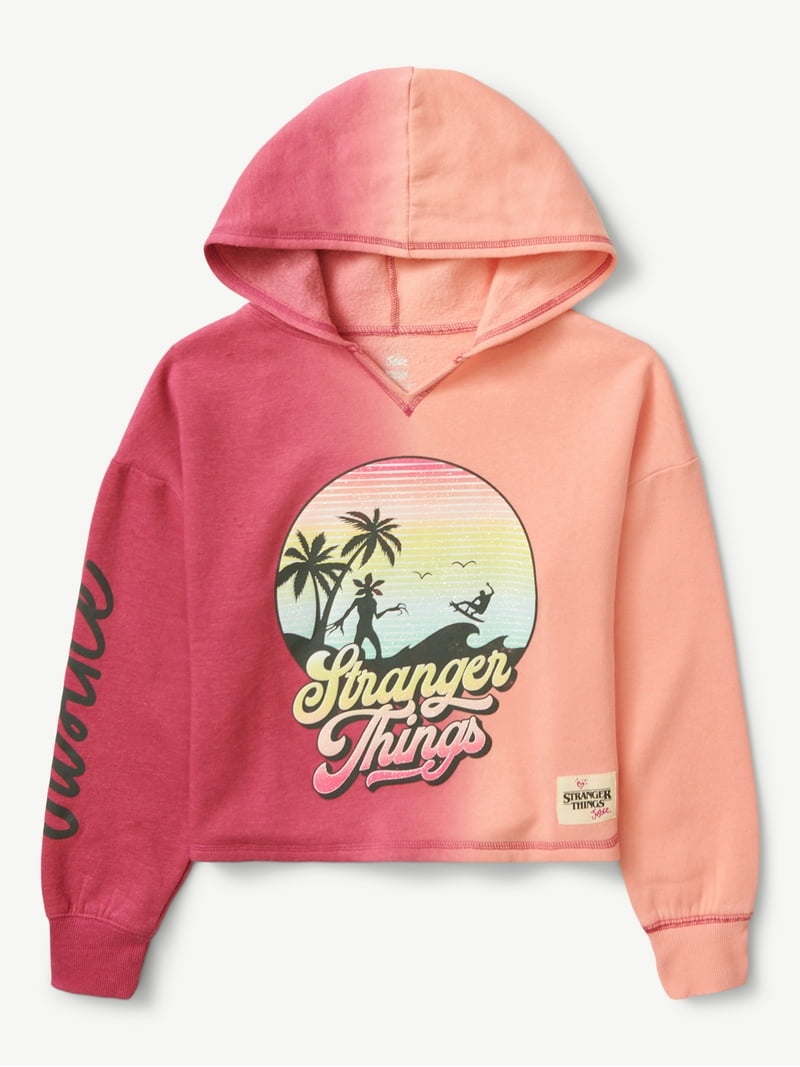 Justice x Stranger Things Girls Ombre Graphic Hoodie, Sizes 5-18