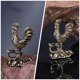 thumbnail image 4 of 1 pieza de adorno decorativo de gallo para festivales, adorno de latón para el hogar, dorado, 4 of 6