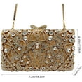 thumbnail image 4 of Baguery Women's Luxury Crystal Diamond Rhinestone Clutch - Detachable Chain, Glitter Evening Bag for Party Wedding​, 4 of 6