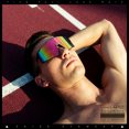 thumbnail image 3 of Oversized Mens Mirrored Shield Sunglasses Rimless Sport Wraparound UV400 / Slate Frame - Pink Mirror Lens, 3 of 7