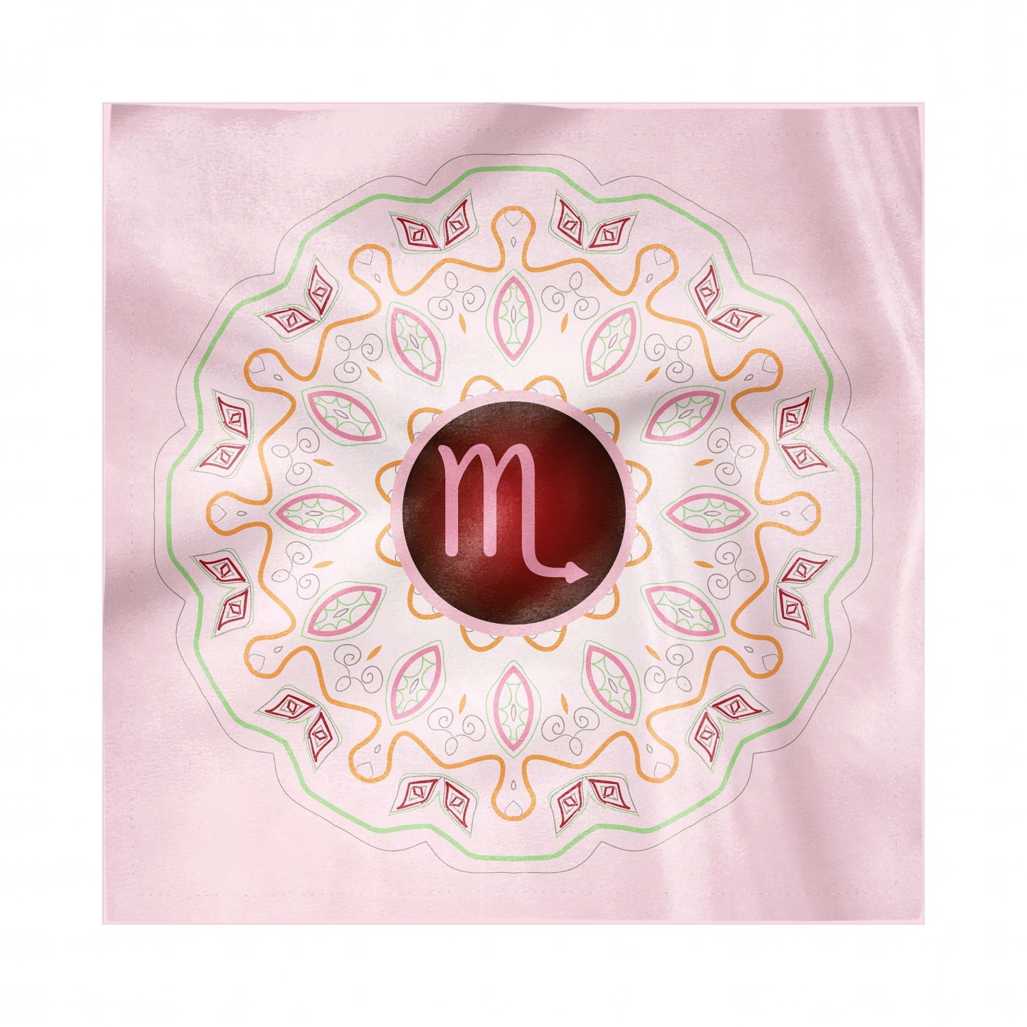 Zodiac Scorpio Decorative Napkins Set of 4, Astrology Theme Sign on an