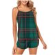 thumbnail image 2 of Puntoco Ropa de dormir para mujer Pantalones cortos sin mangas para mujer Conjunto de pijama para el hogar transpirable y cómodo, 2 of 4