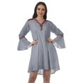 thumbnail image 1 of Moomaya Robes à Manches à Volants pour Femmes Robes d'Été Brodées pour Femmes, 1 of 4