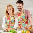 thumbnail image 3 of Pioneer Flower Floral Print Pattern Apron for Women and Men, Cotton Linen Waterproof with Pockets, Adjustable, 33x27 Inch for Kitchen, Gardening, BBQ, Salon, 3 of 6