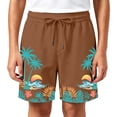 thumbnail image 4 of Bobifish Big Boys Beach Shorts Graphic Adjustable Waist Loose Trunks Seaside Holiday Vacation Children Boys Shorts, 4 of 4