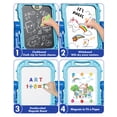 thumbnail image 3 of OROLIVING Art Easel Drawing Board for Kids, 4 in 1 Double Sided Kids Art Easel Drawing Board with Painting Accessories - Blue Purple, 3 of 7