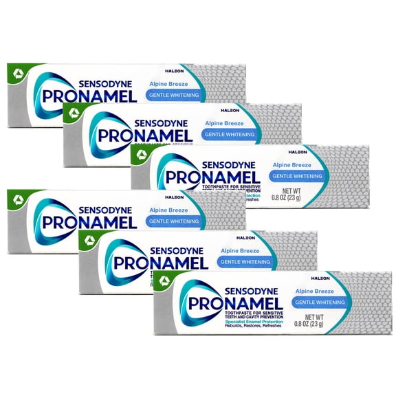 6 Pack Sensodyne Pronamel Gentle Whitening Travel Size Toothpaste 0.8 ounce each