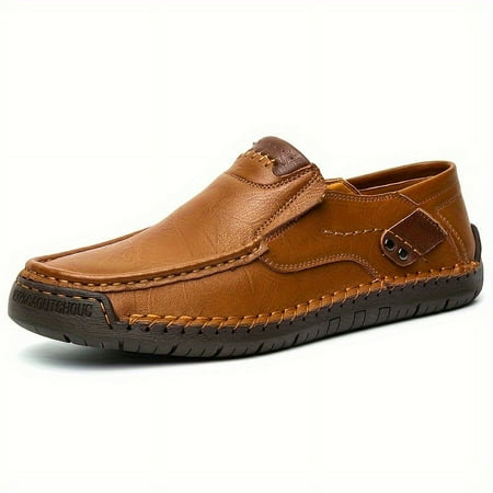 

SHZHRUKUNSHM Breathable and Lightweight PLUS SIZE Solid Loafers with Split Stitching Ideal for Outdoor Walking and Driving