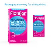 Florajen Triple Action Women's Probiotic, Adult Immune Support & Digestive Supplement, 30 Count
