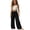 Black, variant on Gunia Linen Pants For Toddler Girls Wide Leg Pants Elastic Waist Lightweight Casual Jogger Double Layer Pleated Sportswear Trousers Beige 4-5 Years