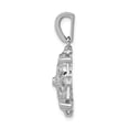 thumbnail image 2 of 14K White Gold Charm Pendant Diamond Round Fancy 1 15Ct., 2 of 3