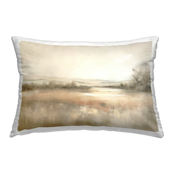 Stupell Industries Reflective Beige Countryside Decorative Printed Throw Pillow Design by Irena Orlov.