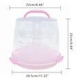 thumbnail image 2 of Portable Pie Cookies Carrier Stand Muffin Dome Box 24-Slot Cupcake Rack 3-Layer, 2 of 13