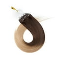 thumbnail image 6 of MY-LADY THICK Micro Loop Ring 100% Remy Human Hair Extensions Brown Invisible Nano Beads Micro Link Hairpiece 50S 1G, 6 of 10
