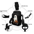 thumbnail image 5 of HELLHERO Double Layer Women Shoulder Bag, Polyester Cross Body Purse for Men, Women, Ghost Pumpkin Crying, 5 of 7