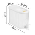 thumbnail image 2 of Abbracc 4L Cold Kettle with Faucet Lemonade Bucket Beer Dispenser for Daily Use White, 2 of 4