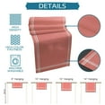 thumbnail image 7 of Solid Color Coral Red Table Runner Home Wedding Decor Table Flag Mat Table Centerpieces Decoration Party Dining Long Tablecloth, 7 of 7