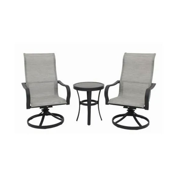 Four Seasons Courtyard Palermo Ensemble Bistro en Aluminium de 3 Pcs avec Chaises et Table