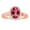 Rose Gold, variant on R50916-14Y-RB-64-i-1 6 x 4 in. 14K Yellow Gold Oval Rubilite I-1 Gemstone Ring