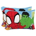 thumbnail image 1 of Sunny Side Up Marvel Spidey & His Amazing Friends - Juego de 2 fundas de almohada reversibles - Fundas de almohada de doble cara con ropa de cama de superhéroe súper suave para niños de Spiderman Ghos, 1 of 7