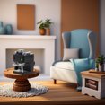 thumbnail image 3 of Shisuyan Miniature Coffee Maker Dollhouse Accessories Miniature Coffee Machine Artificial Model House Decoration Mini Room Scene Decor, 3 of 8