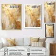 thumbnail image 4 of Designart "Marble Lightning In Beige And Gold" Abstract Shapes Wall Art Prints, 4 of 7