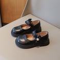 thumbnail image 4 of DMDUOU Toddler Girls Mary Jane Dress Shoes School Uniform Loafers PU Leather Flats Non-Slip Sole Casual Shoes Black 29, 4 of 6