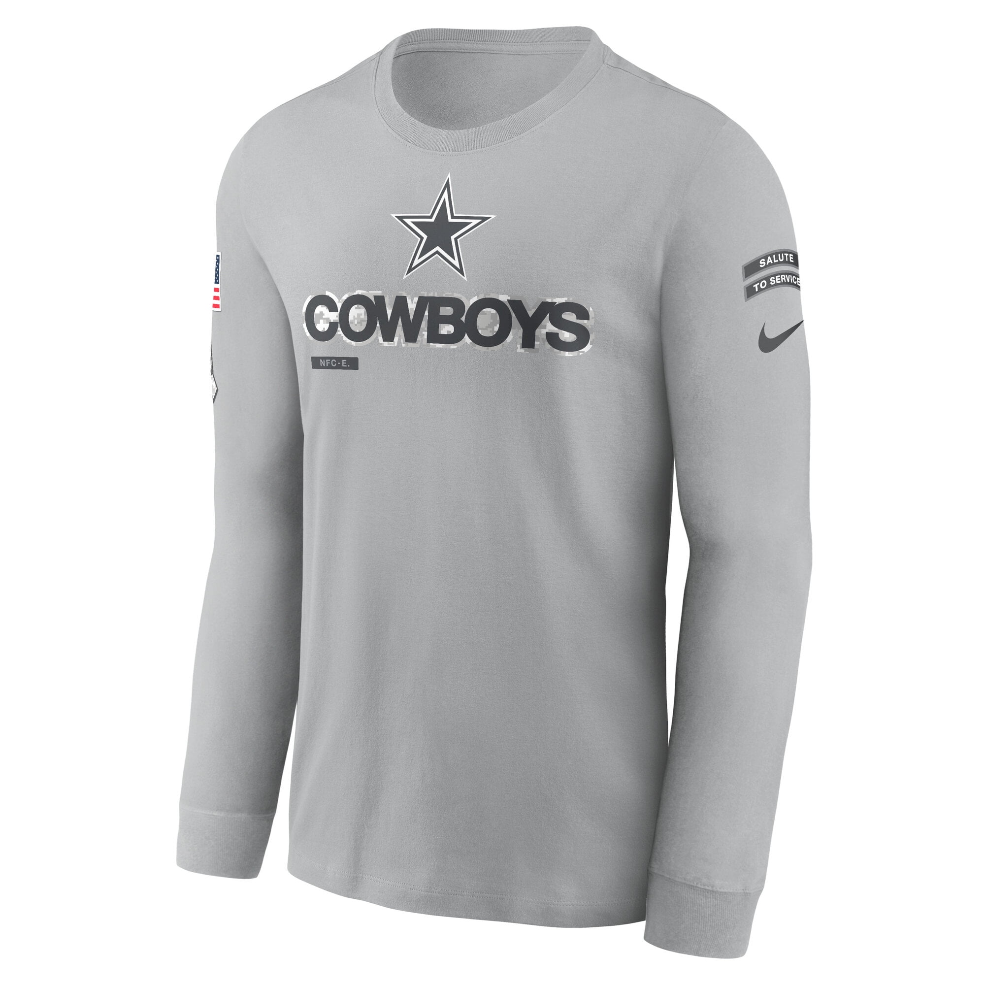 dallas cowboys nike salute to service legend long sleeve tee