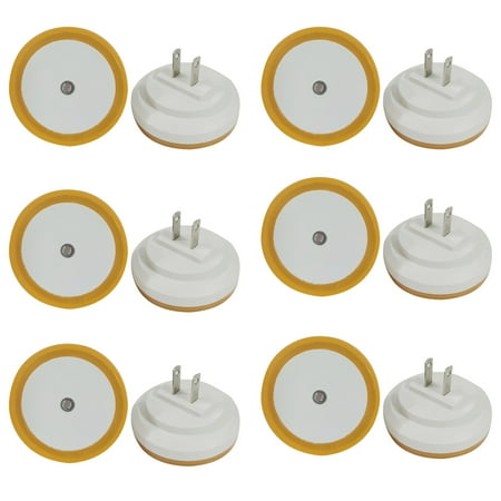 

Night Light for Kids Clearance Tdoenbutw Led Night Light Lamp with Smart Sensor Dusk To Dawn Sensor Daylight White Or Yellow 0.5W Plug In 6 Pack Round Nightlight *6
