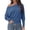 Grey Blue, variant on PRETTYGARDEN Womens Off The Shoulder Batwing Long Sleeve Top Asymmetrical Off Shoulder Cinched Waist Shirts, Soft Knitted, Dressy Casual Blouses, Going Out Tops, Fall Fashion Winter Clothes