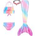 thumbnail image 1 of Girls' Mermaid Swimming Tail Sets High quality, 1 of 5