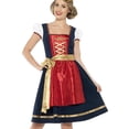 thumbnail image 2 of Adults Women's Deluxe Traditional Bavarian Claudia Dress Apron Costume Small 6-8, 2 of 2