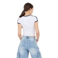 thumbnail image 4 of Forever 21 Women's Short Sleeve England Soccer Ringer Tee Shirt, Sizes XXS-XXL, 4 of 6