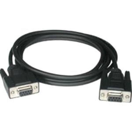 UPC: 0757120520399 | 10FT NULL MODEM CABLE BLACK DB9F TO DB9F