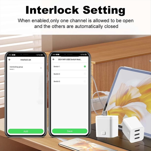 Enchufe Adaptador Inteligente Tuya Zigbee Tipo C, Adaptador de Corriente Mini USB-C de 3 Entradas, Enchufe de Carga, Control de Voz Temporizado para