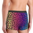 thumbnail image 5 of Bingfone Leopard Neon Rainbow Gradient Men'S Underwear - Casual Stretch Boxer Briefs-Small, 5 of 9