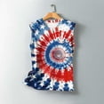 thumbnail image 5 of Frostluinai Red White Blue Women's Tanks Sleeveless Independence Day Shirts Crew Neck Tie Dye Graphic Tanks Plus Size Holiday Tanks, 5 of 5