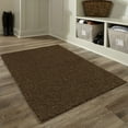 thumbnail image 2 of Mainstays Traditional Solid Brown Suede Shag Indoor Accent Rug, 2'6" x 3'10", 2 of 8