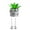 B, variant on CurioCo Cute Swinging Leg Succulent Girl in Pot Artificial Potted Plant with Moving Feet Funny Desk Decor Office Home Gift Green Plant Ornament