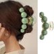thumbnail image 1 of Hair Clips Large Green Pearl Hair Jaw Clips Non Slips Hair Claw Clips Elegant Big Pearl Hair Accessories for Women Acrylic Hair Crab Clips Strong Hold, 1 of 4