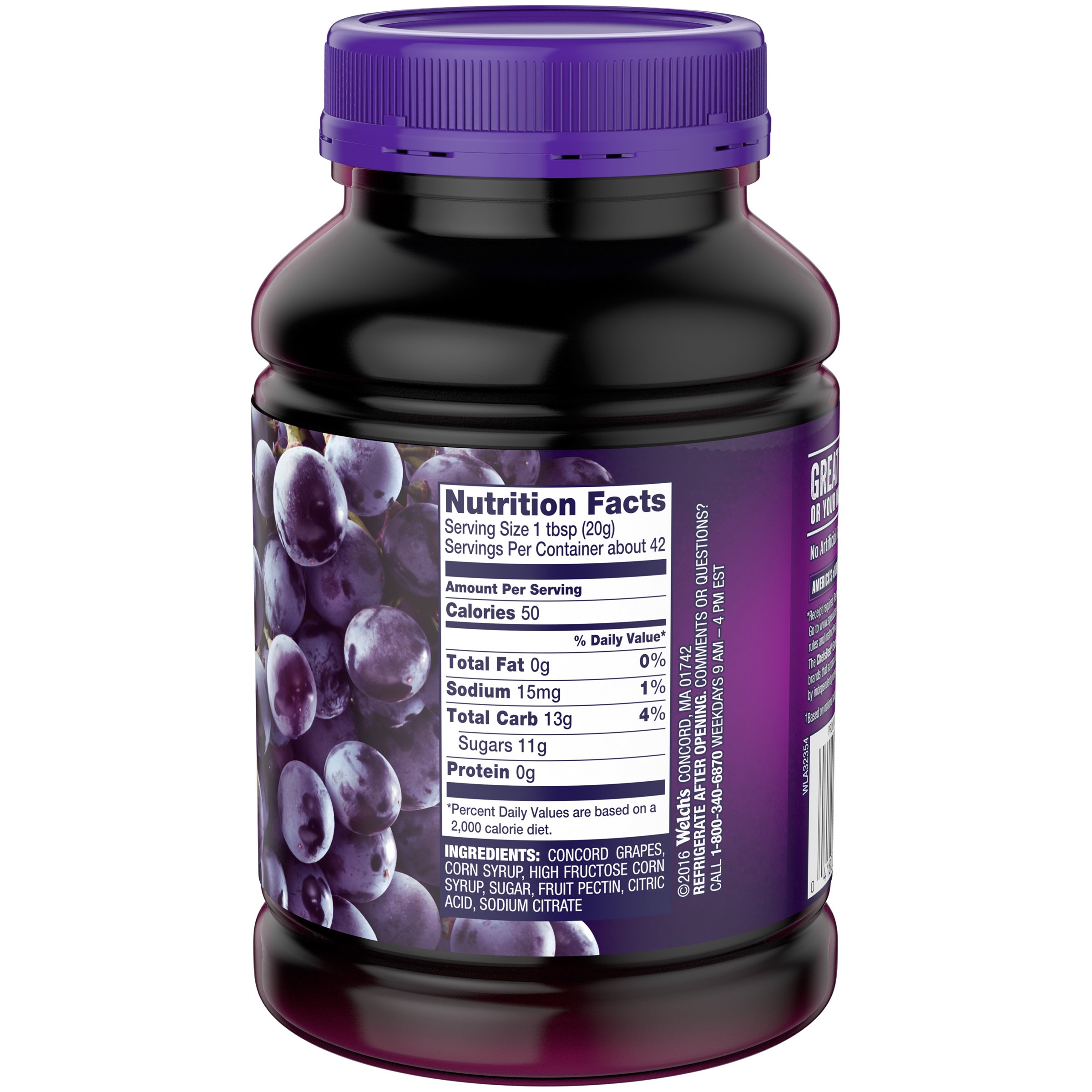 Welch's ® Concord Grape Jelly 30 oz Jar 2 Count Free 25 Day
