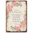 thumbnail image 1 of Ephesians 2 10 Floral Bible Verse Wall Art Metal Signs Scripture Art, Christian Quote Print, Nursery Bible Quote Poster Decorations for Cafe Bar Pub Decor (8x12 in), 1 of 5