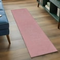 thumbnail image 4 of Vintage Nude Pink Large Area Rugs for Bedroom Living Room, Soft Non Slip Carpet Bedside Rug, Farmhouse Retro Solid Color Linen Texture Rectangular Floor Cover Kitchen Accent Rug 2'x6' for Office, 4 of 9