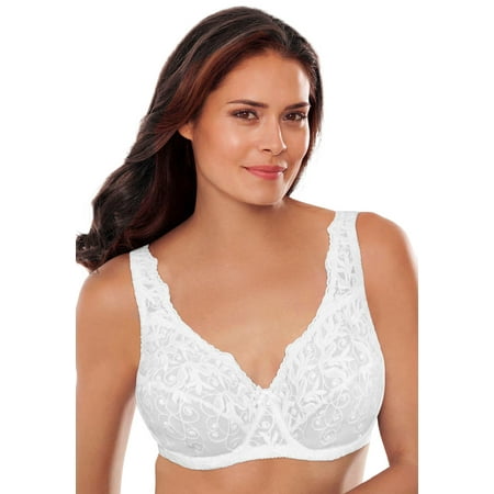 

Amoureuse Women s Plus Size Embroidered Underwire Bra Bra