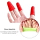 thumbnail image 4 of 12 protectores de dedos de silicona para pistola de pegamento caliente, para cera, colofonia, resina, miel, adhesivos, álbumes de recortes, costura, en 3 tamaños, 4 of 6